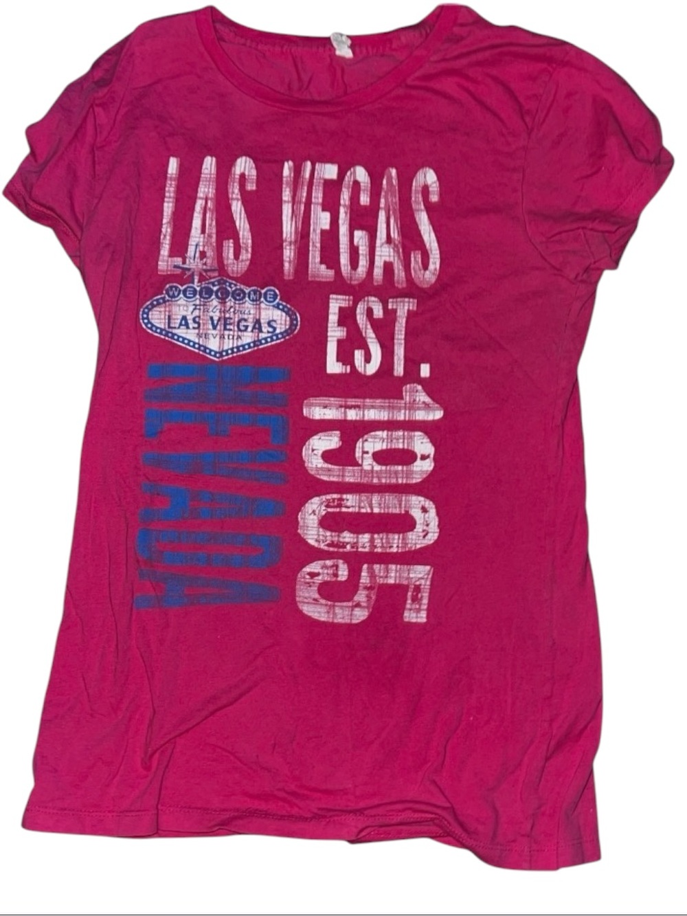 Las Vegas Nevada Pink T-Shirt size XL